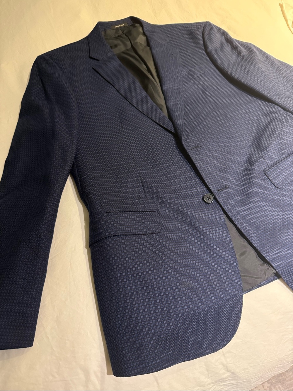 Giorgio Armani Men's Navy Textured Sport Coat